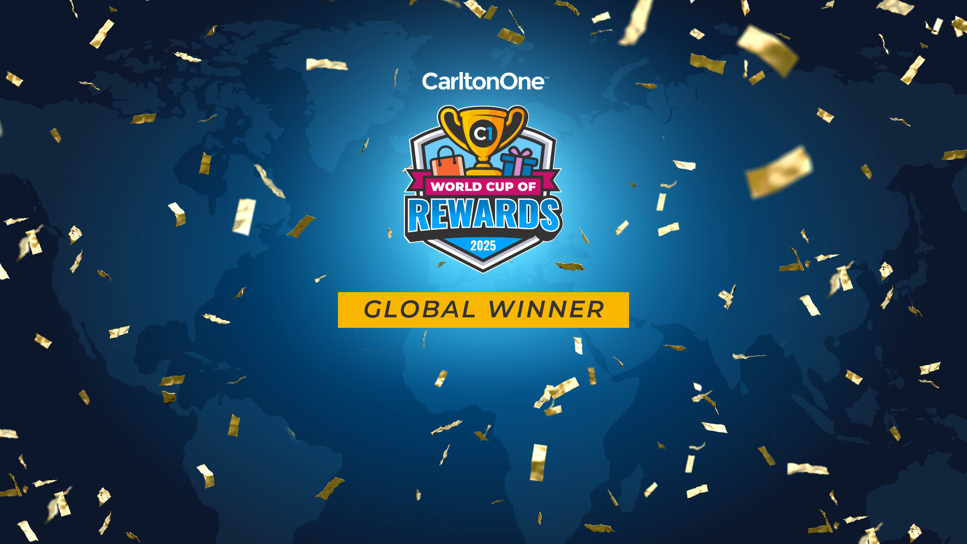 Global winner of world rewards playoff